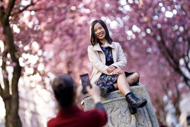 Because of the corona virus, the city of Bonn blocks the cherry blossom for visitors Bonn, 08 04 2020 Foto:xC.xHardtx xFuturexImage