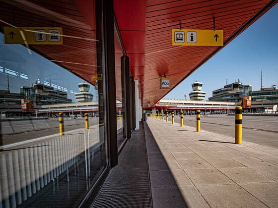 Berlin Reinickendorf OT Tegel, Airport Berlin Tegel TXL, empty during Covid 19 Corona Berlin