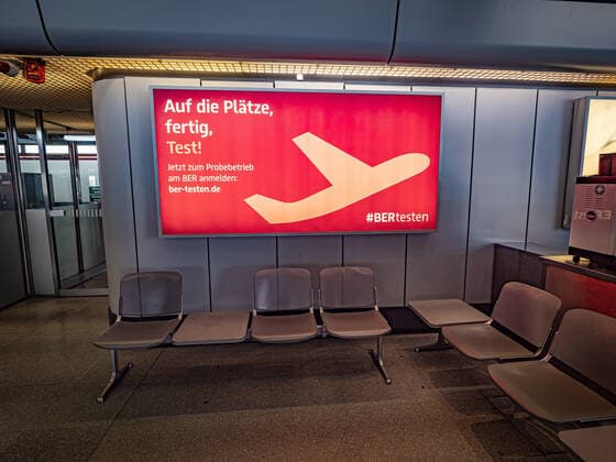 Berlin Reinickendorf OT Tegel, Airport Berlin Tegel TXL, empty during Covid 19 Corona Berlin
