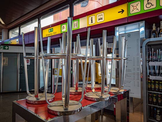 Berlin Reinickendorf OT Tegel, Airport Berlin Tegel TXL, empty during Covid 19 Corona Berlin