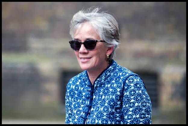 . 08 04 2020. London, United Kingdom. Coronavirus Briefing In Downing Street. Professor Dame Angela McLean, MOD Chief Scientific Adviser, arrives in Downing Street ahead of Covid-19 briefing.  xMartynxWheatleyx xi-Imagesx IIM-21002-0006