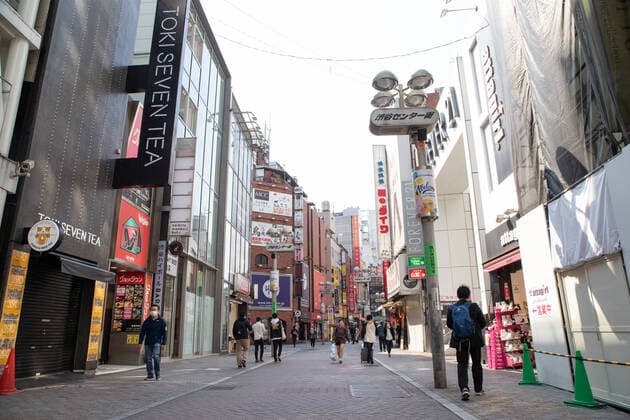Shibuya area is quieter than usual in Tokyo, Japan on April 8, 2020, a day after Japanese Prime Minister Shinzo Abe declared a month-long state of emergency for Tokyo and six other prefectures to curb the spread of the novel coronavirus.  (125154110)