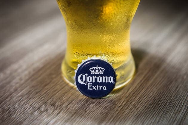 SOROCABA, SP - 08.04.2020: CERVEJA CORONA EXTRA - Production of Corona Extra beer was temporarily suspended in Mexico in April. Grupo Modelo, which owns the brand, made this decision based on recommendations from the Mexican government and the financial crisis in the midst of the COVID-19 pandemic. At the beginning when the disease spreading around the world, there was a confusion of the coronavirus with the name of beer, which has nothing to do with it. x1902736x  CaduxRolim