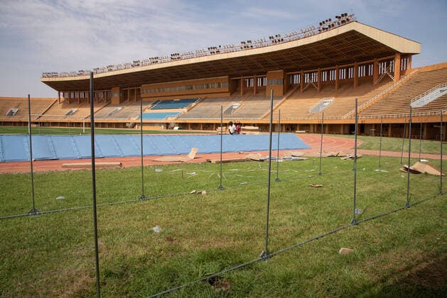 View of the General Seyni Kountche Stadium requisitioned by the Government of Niger for the setting up of an isolation site in Niamey within the framework of the Covid-19 Preparedness and Response Plan. The Office of the United Nations High Commissioner for Refugees (UNHCR) is supporting the establishment of isolation sites in Niamey and in the region through the installation of Refugee Housing Units (RHU) equipped with beds and air conditioning.UNHCR will provide a total number of 350 equipped RHUs throughout the country, representing 700 places, including 100 places in the Nigerian capital.  NicolasxRemenex xLexPictorium LePictorium_0227377