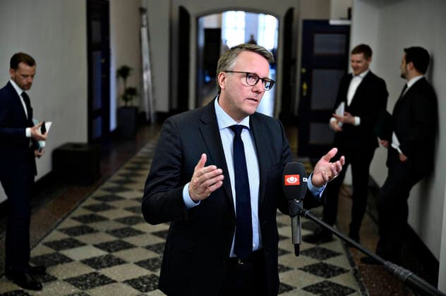 Tax Minister Morten Boedskov S, together with the Minister of Finance, the Minister of Business and the Minister of Employment, will hold a press conference in the Ministry of Finance on Thursday, April 9, 2020 At the press conference, an update will be given on the Danish economy during the corona eruption and a status on the relief packages, Copenhagen Denmark,  Copyright: PhilipxDavali PhilipxDavalix cop105 spdk20200409-124529-L