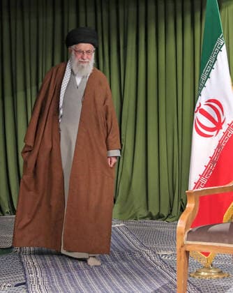 April 9, 2020, Tehran, Iran: In this picture released by the official website of the office of the Iranian supreme leader, Supreme Leader Ayatollah ALI KHAMENEI addresses the nation in a televised speech, in Tehran, Iran. Iran s supreme leader suggested Thursday that mass gatherings in the Islamic Republic may be barred through the holy Muslim fasting month Ramadan amid the new coronavirus pandemic. Tehran Iran - ZUMAi98_ 20200409_zih_i98_004 Copyright: xIranianxSupremexLeader SxOfficex