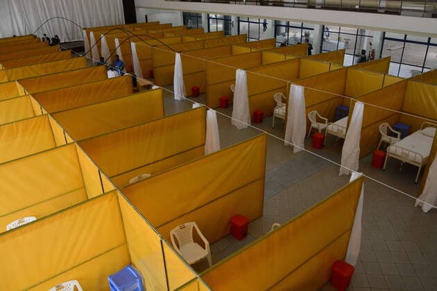 April 8, 2020, Nairobi, Kenya: An interior view of the yet to be used COVID-19 field hospital at The Aga Khan University Hospital in Nairobi, Kenya. The field hospital will be used to treat persons who test positive for the Coronavirus. Nairobi Kenya - ZUMAs197 20200408_zaa_s197_179 Copyright: xDennisxSigwex