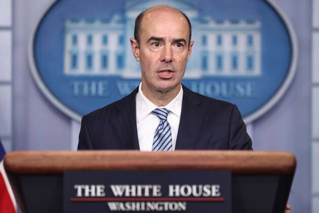 April 9, 2020, Washington, District of Columbia, USA: United States Secretary of Labor Eugene Scalia speaks during a press briefing with members of the coronavirus task force in the Brady Press Briefing Room of the White House on April 9, 2020 in Washington, DC Washington USA - ZUMAs152 20200409_zaa_s152_064 Copyright: xOliverxContrerasx