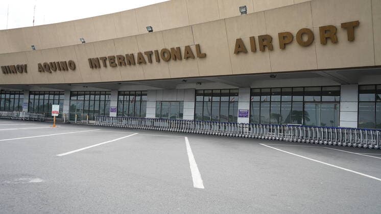Ph: Empty International Airport due to pandemic COVID-19 Empty Manila International Airport terminal 1 Metro Manila Philippines Copyright: SherbienxDacalanio