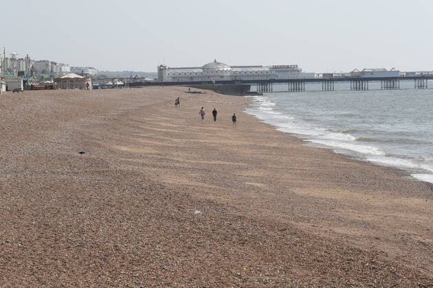 . 10 04 2020. Brighton , United Kingdom. Brighton , United Kingdom, during the Good Friday Coronavirus Lockdown.  xStephenxLockx xi-Imagesx IIM-21007-0038