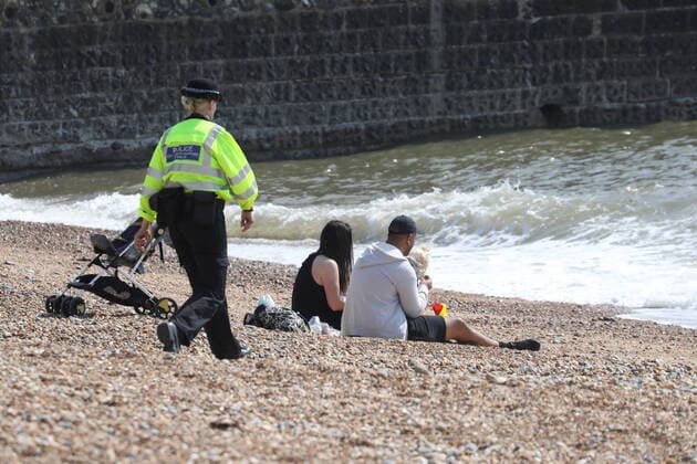 . 10 04 2020. Brighton , United Kingdom. Brighton , United Kingdom, during the Good Friday Coronavirus Lockdown.  xStephenxLockx xi-Imagesx IIM-21007-0052