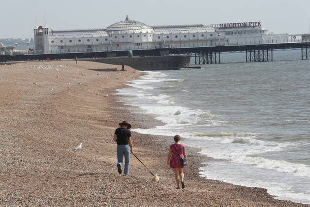 . 10 04 2020. Brighton , United Kingdom. Brighton , United Kingdom, during the Good Friday Coronavirus Lockdown.  xStephenxLockx xi-Imagesx IIM-21007-0057