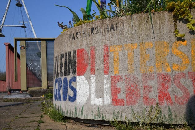 In Kleinblittersdorf in the Saarland, Germany, the border between Germany and France is closed on Good Friday 10 4 2020 due to the corona pandemic The border was cleared by the corona virus, a historical and drastic experience for the people bub