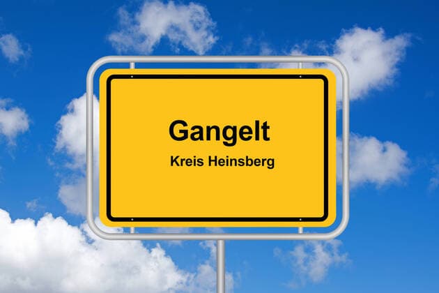 Place name sign, Gangelt, Heinsberg, Corona Hochburg, McPKST McPKST