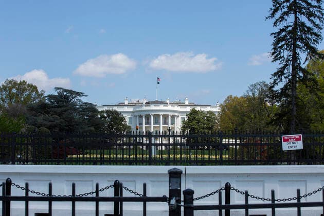 April 11, 2020, Washington, District of Columbia, USA: The White House is seen in Washington D.C. Washington USA - ZUMAxter 20200411_mda_s152_277 Copyright: xStefanixReynoldsx