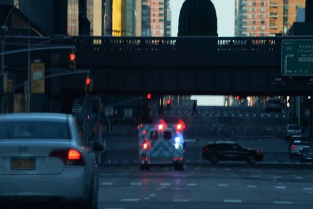 April 11, 2020, New York, NY, USA: Mount Sinai West on April, 11, 2020 in New York. New York USA - ZUMAb148 20200411_zap_b148_103 Copyright: xBryanxSmithx