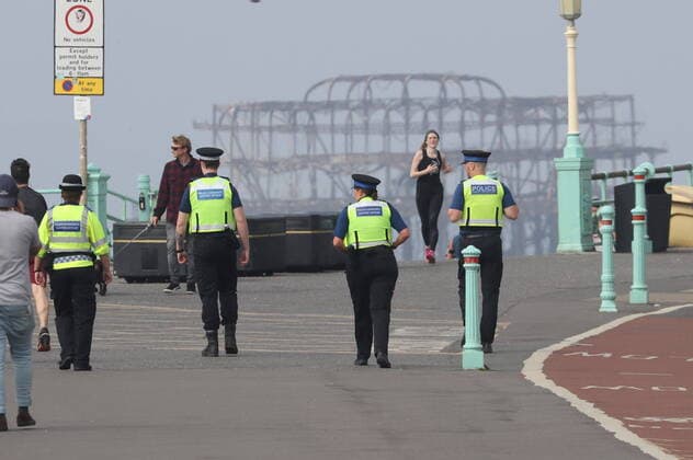 . 12 04 2020. Brighton, United Kingdom. Brighton, United Kingdom, during the Easter Sunday Coronavirus lockdown.  xStephenxLockx xi-Imagesx IIM-21015-0004