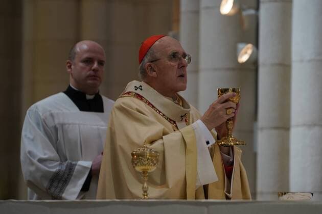 General Views of the Almudena Cathedral in Madrid where the mass of Easter Sunday was held, Sunday April 12, 2020 Cordon Press