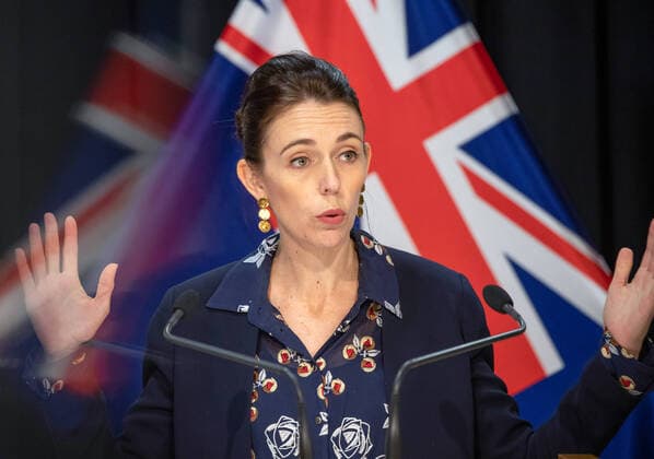(200413) -- WELLINGTON, April 13, 2020 -- New Zealand Prime Minister Jacinda Ardern speaks during a press conference in Wellington, New Zealand, April 13, 2020. A fifth person has died of COVID-19 in New Zealand, the Ministry of Health said on Monday. New Zealand reported 15 new confirmed and four new probable cases of COVID-19 on Monday, bringing the total number of confirmed and probable infections to 1,349 in the country. ( NZME Pool via Xinhua) NEW ZEALAND-WELLINGTON-COVID-19-PRESS CONFERENCE MarkxMitchell 