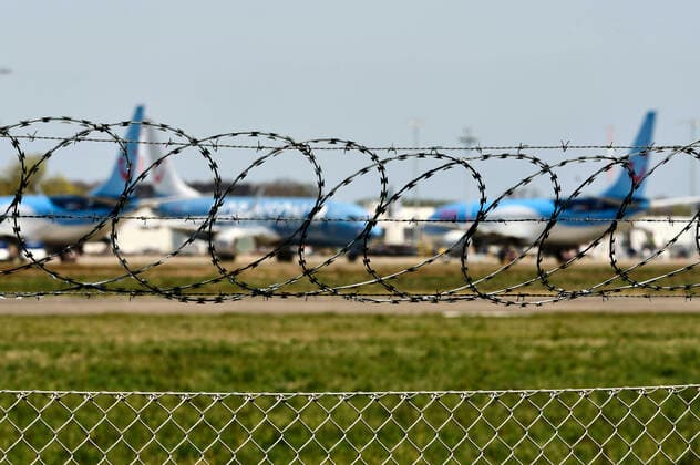 Air traffic at Hannover Airport has almost come to a standstill due to the corona crisis Hannover Langehagen, 12 04 2020 Foto:xU.xStammx xFuturexImage