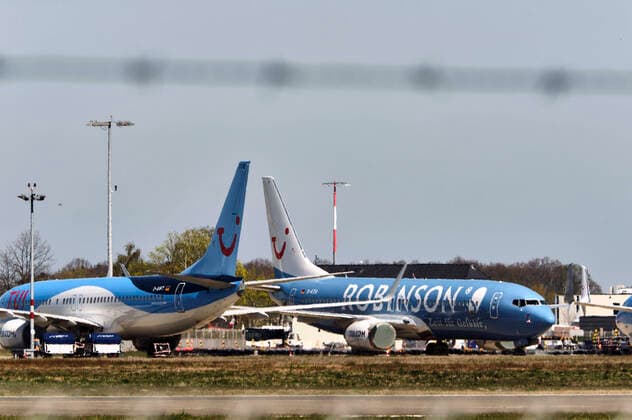 Air traffic at Hannover Airport has almost come to a standstill due to the corona crisis Hannover Langehagen, 12 04 2020 Foto:xU.xStammx xFuturexImage
