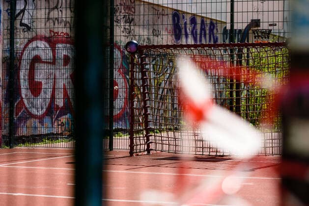April 13, 2020: A playground is closed off with barrier tape. The German government has considerably restricted public life over the last weeks in order to slow down the spread of the Covid 19 pandemic. - ZUMAs172 20200413_zap_s172_001 Copyright: xJanxScheunertx
