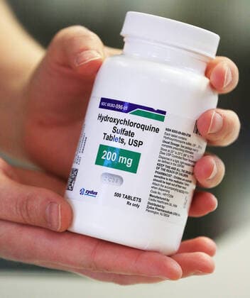 April 13, 2020, Davenport, Iowa, USA: A Pharmacist shows the variety of manufacturers providing Hydroxychloroquine Sulfate at Amicare Pharmacy on Utica Ridge Road in Bettendorf, Iowa Monday, April 13, 2020. Davenport USA - ZUMAq30_ 20200413_zaf_q30_006 Copyright: xKevinxE.xSchmidtx