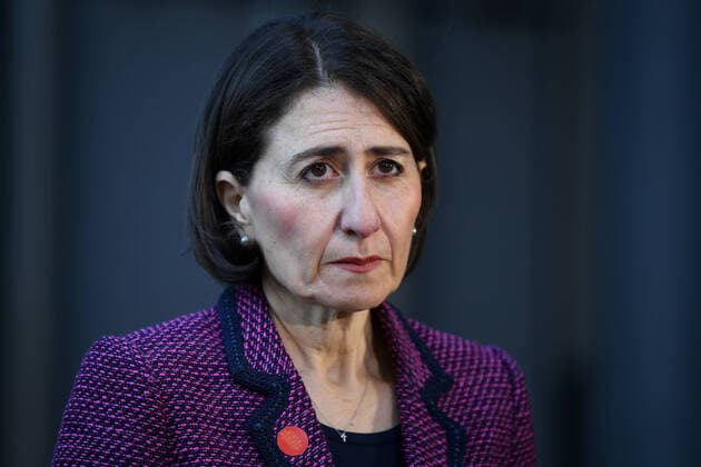 GLADYS BEREJIKLIAN CORONAVIRUS PRESSER, NSW Premier Gladys Berejiklian speaks to the media during a press conference in Sydney, Tuesday, April 14, 2020. ( NO ARCHIVING, EDITORIAL USE ONLY, NO USE IN BOOKS WITHOUT CONSENT SYDNEY NSW AUSTRALIA  Copyright: xJOELxCARRETTx 20200414001463383081