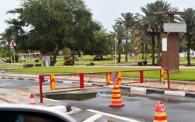 (200414) -- DOHA, April 14, 2020 (Xinhua) -- Photo taken on April 13, 2020 shows a view of a seaside avenue amid the COVID-19 pandemic in Doha, capital of Qatar. (Photo by Nikku Xinhua) QATAR-DOHA-COVID-19 