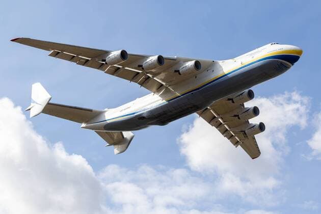 LOTNISKO CHOPINA, WARSZAWA 14.04.2020 ANTONOV AN-225 MRIJA W WARSZAWIE NZ ANTONOW AN-225 MRIJA Pawel Pietranik NEWSPIX.pl --- Newspix.pl The largest aircraft in the world Antonov 225 landed in Warsaw with masks and medical equipment from China  PIETRANIK140420_005