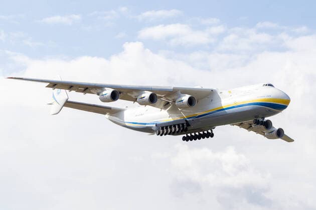 LOTNISKO CHOPINA, WARSZAWA 14.04.2020 ANTONOV AN-225 MRIJA W WARSZAWIE NZ ANTONOW AN-225 MRIJA Pawel Pietranik NEWSPIX.pl --- Newspix.pl The largest aircraft in the world Antonov 225 landed in Warsaw with masks and medical equipment from China  PIETRANIK140420_021