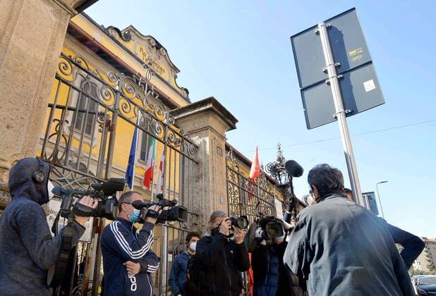 Milan, Pio Albergo Trivulzio, with coronavirus emergency Editorial Usage Only  Copyright: xMaurizioxMaulex xIPAx