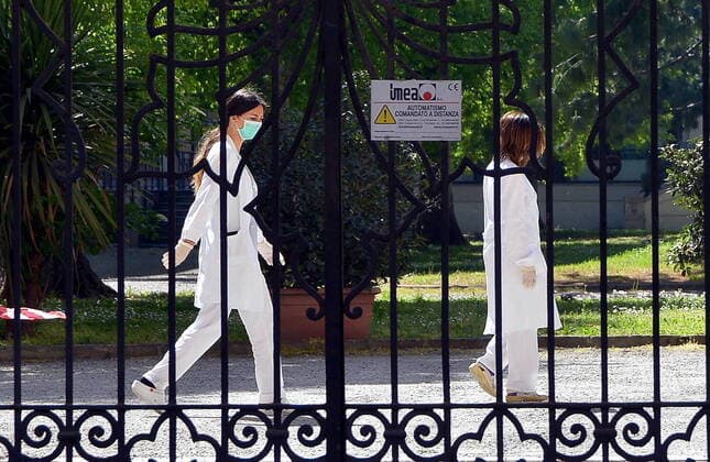 Milan, Pio Albergo Trivulzio, with coronavirus emergency Editorial Usage Only  Copyright: xMaurizioxMaulex xIPAx