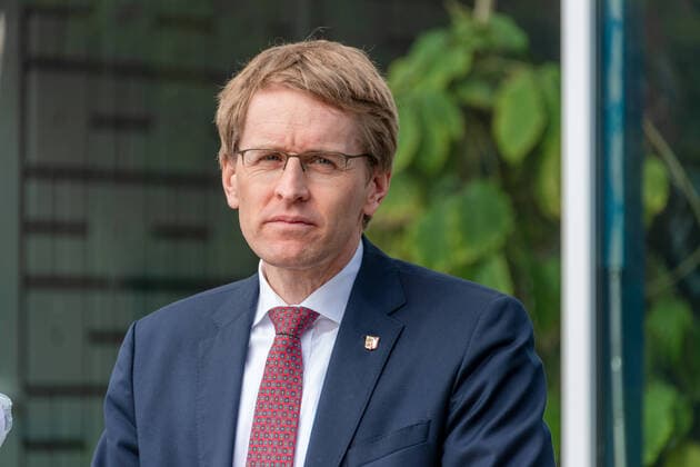 Kiel, 14 04 2020, Corona crisis, information before the conference with the Chancellor Today, Minister President Daniel Günther spoke about the planned schedule for the consultations of the heads of state governments with the Chancellor He explained the further procedure and announced that he would communicate the results of the consultations tomorrow