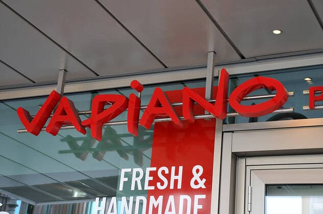 Copenhagen Denmark. 14.April 2020 vapiano pasta and pizza and bar closed during covid-19 (Photo..Francis Dean Deanpictures).