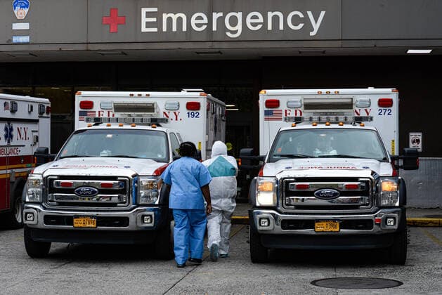 April 15, 2020, New York Bronx, USA: The Bronx become the epicenter the coronavirus epicenter in New York City crisis. Death toll in N.Y.10,367 as confirmed cases 106,813 04 15 20. New York Manhattan Randalls Island Icahn Stadium . New York Bronx Lincoln Hospital. New York Bronx USA - ZUMAs252 20200415_znp_s252_001 Copyright: xMarcusxSantosx