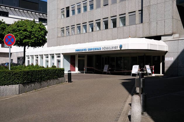 Protestant hospital, EVK, in the Düsseldorf district of Unterbilk