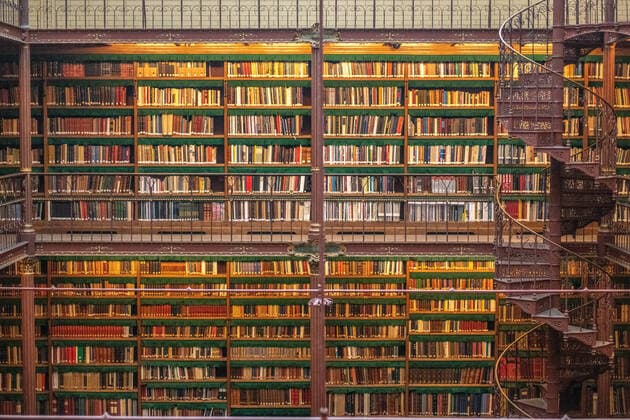 Books are piled high in the Rijksmuseum Research Library the largest public art history research library in the Netherlands. Amsterdam, Netherlands Amsterdam Netherlands Copyright: xEdwinxRemsbergx xVWPicsx ERE-remsberg_19020516027