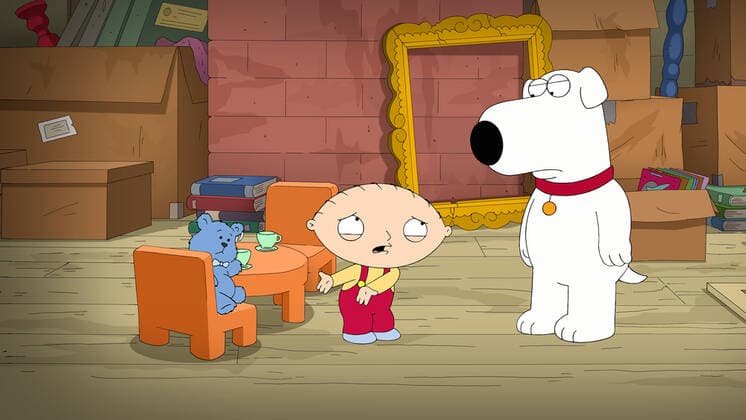 FAMILY GUY, l-r: Stewie Griffin, Brian Griffin (voice: Seth MacFarlane) in Quagmire s Quagmire (Season 12, Episode 3, aired November 3, 2013). T M and Copyright 20th Century Fox Film Corp. All rights reserved. courtesy Everett Collection 20thCentFox Courtesy Everett Collection !ACHTUNG AUFNAHMEDATUM GESCHÃ„TZT! PUBLICATIONXNOTxINxCANxCHNxFRAxITAxJPNxNORxPOLxRUSxESPxUKxUSA Copyright: x20thCentFox CourtesyxEverettxCollectionx TCDFAGU FE187