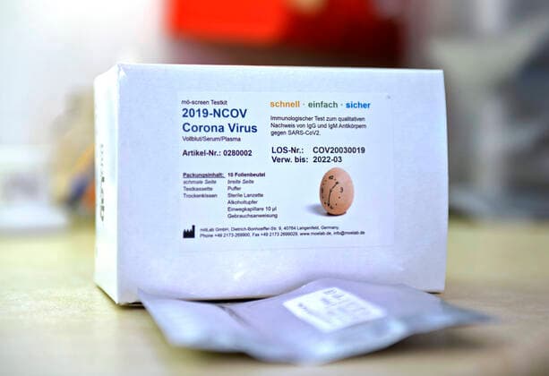 22 04 2020, COVID 19 Antibody Test Kit, Corona Virus Rapid Test is a rapid chromatographic immunoassay for the qualitative detection of IgG and IgM antibodies to SARS CoV 2 in human whole blood, serum or plasma as an aid in the diagnosis of primary and secondary SARS CoV 2 infections 22 04 2020, Corona Virus Antibody Test 22 04 2020, Corona Virus Antibody Test