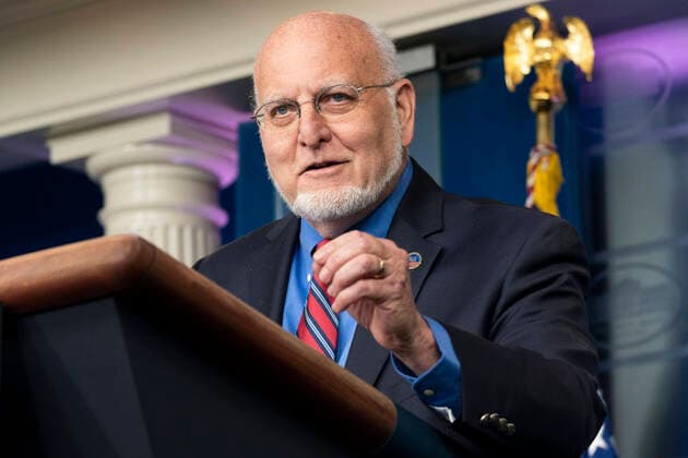 April 22, 2020, Washington, DC, United States of America: Dr. Robert Redfield, director of the Centers for Disease Control and Prevention, responds to a reporters question during a coronavirus update briefing in the Briefing Room of the White House April 22, 2020 in Washington, DC. Washington United States of America - ZUMAp138 20200422_zaa_p138_019 Copyright: xShealahxCraighead WhitexHousex
