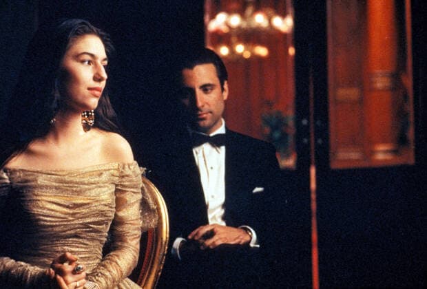 Andy Garcia, Sofia Coppola, The Godfather Part III (1990) Paramount File Reference 33962-588THA Hollywood CA USA  Copyright: xCinemaxLegacyxCollection ThexHollywoodxArchivex 33962588THA