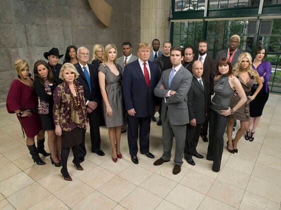 THE CELEBRITY APPRENTICE (aka THE APPRENTICE 8), contestants, Ivanka Trump (center row, left), Donald Trump (center), Donald Trump Jr., (center row, right), (Season 8), 2004-. Photo: Mitchell Haaseth NBC Courtesy Everett Collection NBC Courtesy Everett Collection !ACHTUNG AUFNAHMEDATUM GESCHÃ„TZT! PUBLICATIONXNOTxINxCANxCHNxFRAxITAxJPNxNORxPOLxRUSxESPxUKxUSA Copyright: xNBC CourtesyxEverettxCollectionx TCDCEAP EC053