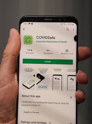 CORONAVIRUS COVIDSAFE APP LAUNCH, The Australian Government s new voluntary coronavirus tracing app COVIDSafe is seen on a mobile phone in Melbourne, Sunday, April 26, 2020. Australia s coronavirus tracing app, COVIDSafe has been released as the nation seeks to contain the spread of the deadly pandemic. A shutdown of non-essential services is in effect Australia wide in a bid to slow the spread of the coronavirus (COVID-19) disease. ( NO ARCHIVING, EDITORIAL USE ONLY, NO USE IN BOOKS WITHOUT CONSENT MELBOURNE VIC AUSTRALIA  Copyright: xSCOTTxBARBOURx 20200426001465309372