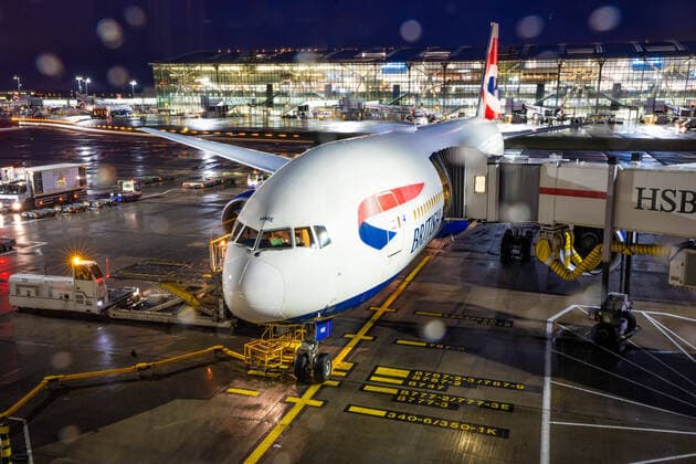 London Heathrow Airport Impressions, 01 02 2019 British Airways Boeing 777 236 ER at London Heathrow G YMME London Airport London Heathrow London England Copyright: xBEAUTIFULxSPORTS Richterx