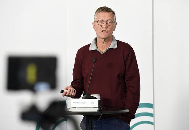 Bilder des Jahres 2020, News 04 April News Themen der Woche KW18 Statsepidemiolog Anders Tegnell under Folkhälsomyndighetens dagliga pressträff om läget gällande coronaviruset, covid-19. Stockholm Sverige x2512x *** State epidemiologist Anders Tegnell during the Public Health Authoritys daily press meeting on the state of the corona virus, covid 19 Stockholm Sweden x2512x,  Copyright: xLINDAHLxBJÖRN Aftonbladetx Folkhälsomyndigheten pressträff