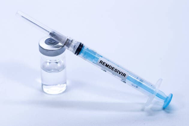 SOROCABA, SP - 03.05.2020: REMDESIVIR É NOVA ESPERANÇA PRA COVID19 - Conceptual photo of the antiviral remdesivir (GS-5734), a drug that originally treats hepatitis and common respiratory viruses. The American Food and Drug Administration (FDA) recently issued a temporary emergency approval to remdesivir it as treatment for critically ill patients with COVID-19 (new coronavirus). x1909643x  CaduxRolim
