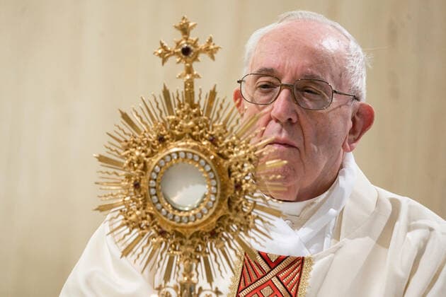 NO FRANCE - NO SWITZERLAND: May 5,2020 : Pope Francis celebrates a mass in Saint Marta at the Vatican EDITORIAL USE ONLY. NOT FOR SALE FOR MARKETING OR ADVERTISING CAMPAIGNS  Copyright: x VATICANxMEDIAx CPPx xIPAx xCatholicxPressxPhotox