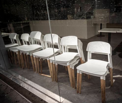New York during the COVID-19 pandemic Closed restaurant in the Chelsea neighborhood of New York on Saturday, May 9, 2020. (  RichardxB.xLevine