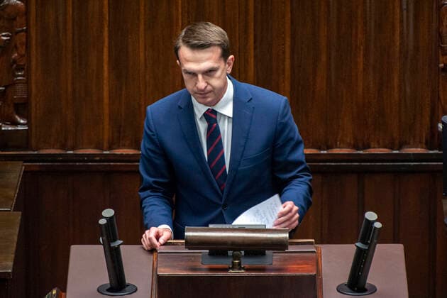 12.05.2020 WARSZAWA SEJM POSIEDZENIE SEJMU N Z ADAM SZLAPKA FOT GRZEGORZ KRZYZEWSKI FOTONEWS NEWSPIX.PL --- Newspix.pl  20200512FNGK112